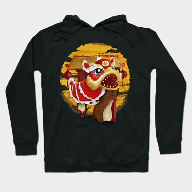 Otter Lion Dance Hoodie by PeterCraft